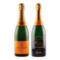 750Ml Veuve Clicquot "Yellow Label" Champagne Wine Etched w/ 1 Color Fill